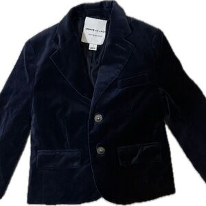 Janie and Jack Navy Velvet Blazer
